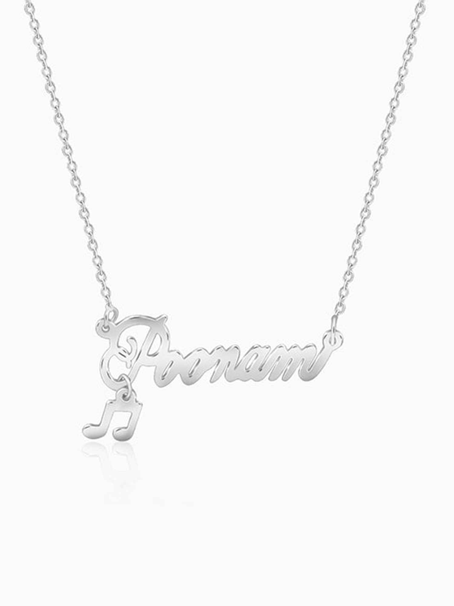 Silver Personalised Eternal Necklace