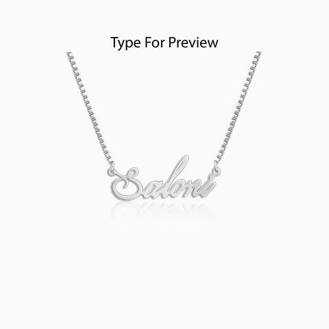 Silver Personalised Eternal Necklace – GIVA