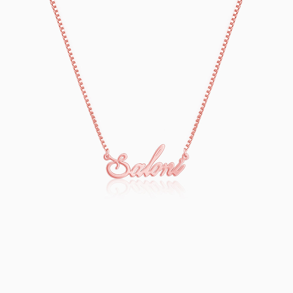 Rose Gold Personalised Eternal Necklace – GIVA - Main Image