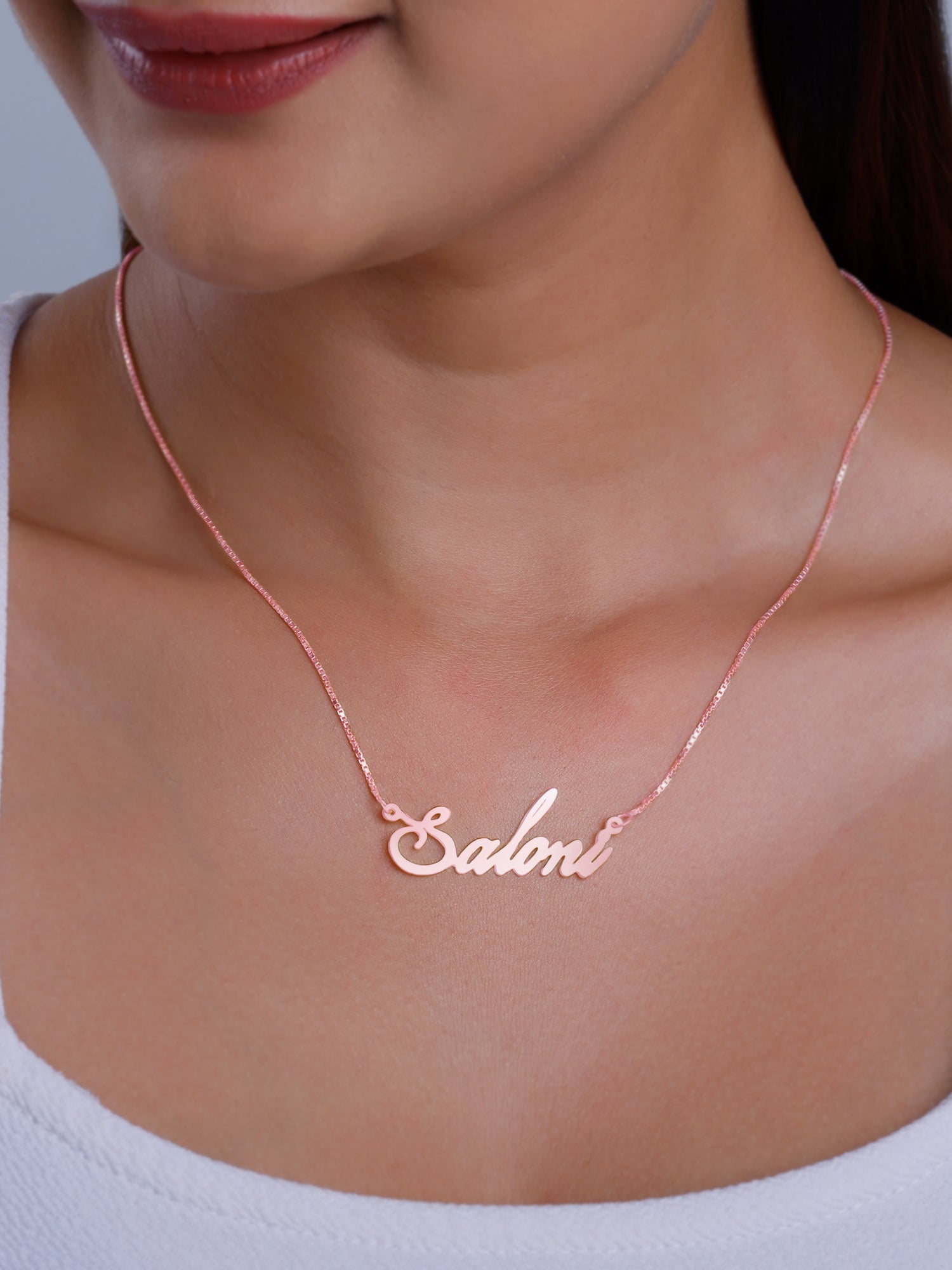 Rose Gold Personalised Eternal Necklace