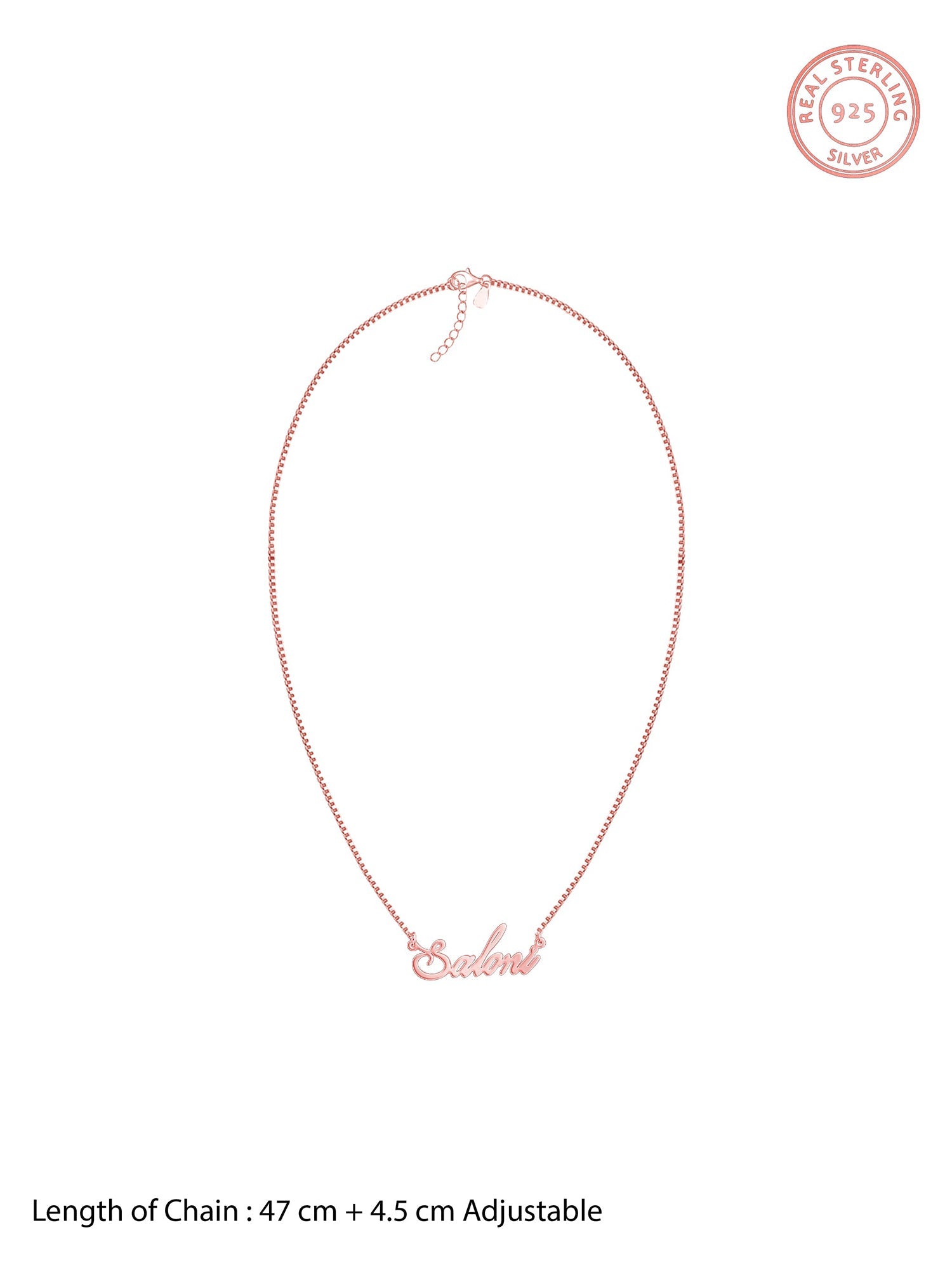 Rose Gold Personalised Eternal Necklace
