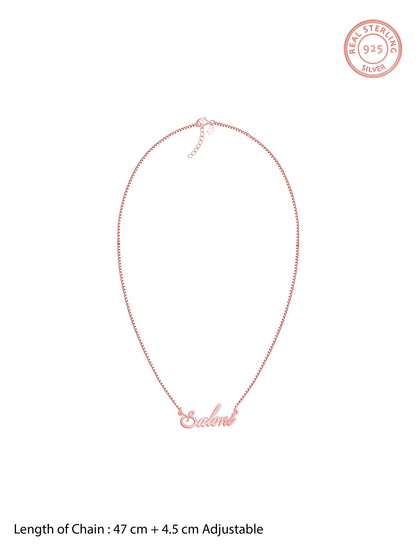 Rose Gold Personalised Eternal Necklace