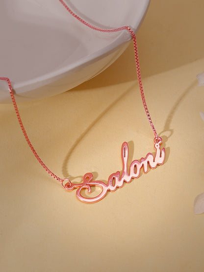 Rose Gold Personalised Eternal Necklace