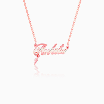Rose Gold Personalised Eternal Necklace