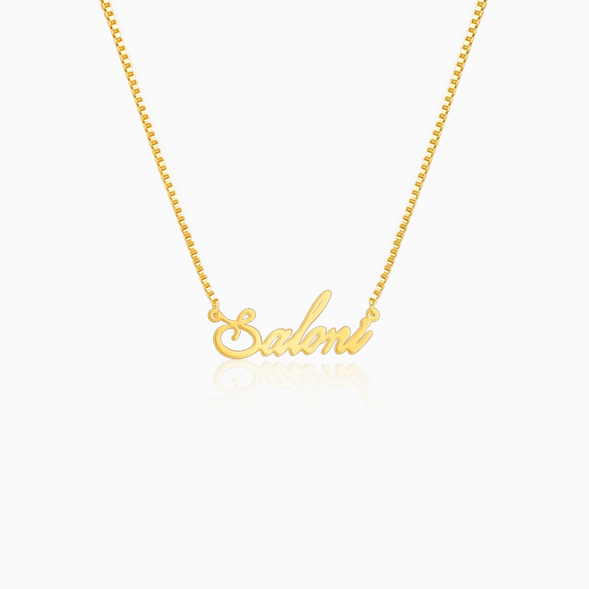 Golden Personalised Eternal Necklace - Main Image