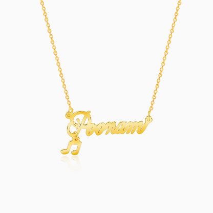 Golden Personalised Eternal Necklace - Main Image