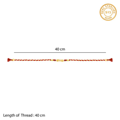 Golden Personalised Name Plate Rudraksh Rakhi
