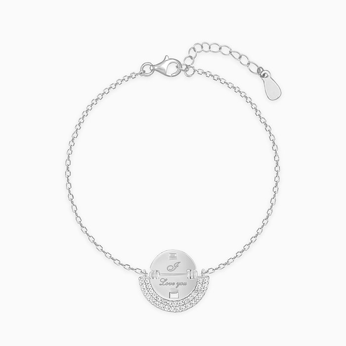 Silver Personalised Boundless Love Bracelet