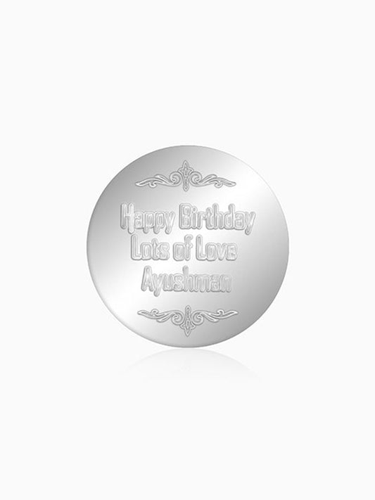 Personalised Silver 999 Heartfelt Wish Coin 10g