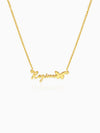 Golden Personalised Butterfly Pendant