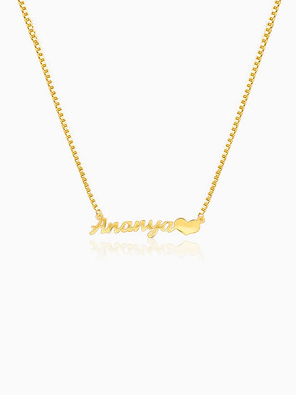 Golden Personalised Love Pendant