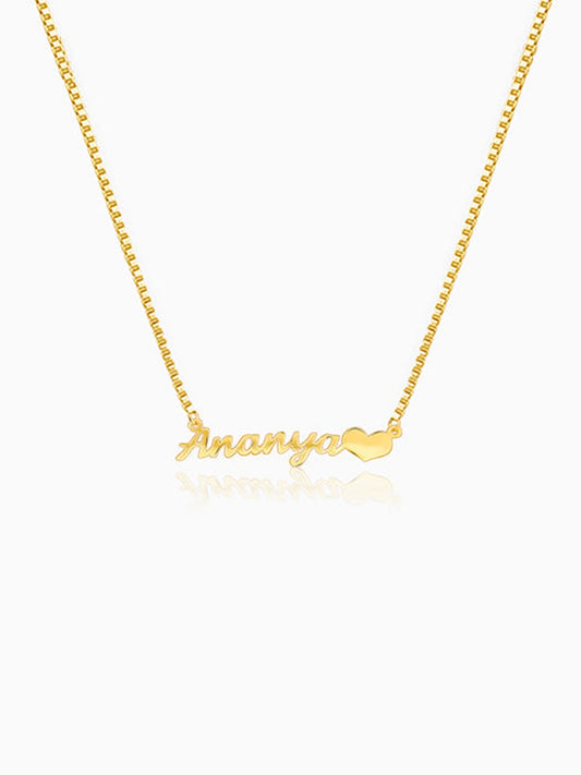 Golden Personalised Love Pendant