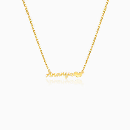 Golden Personalised Love Pendant