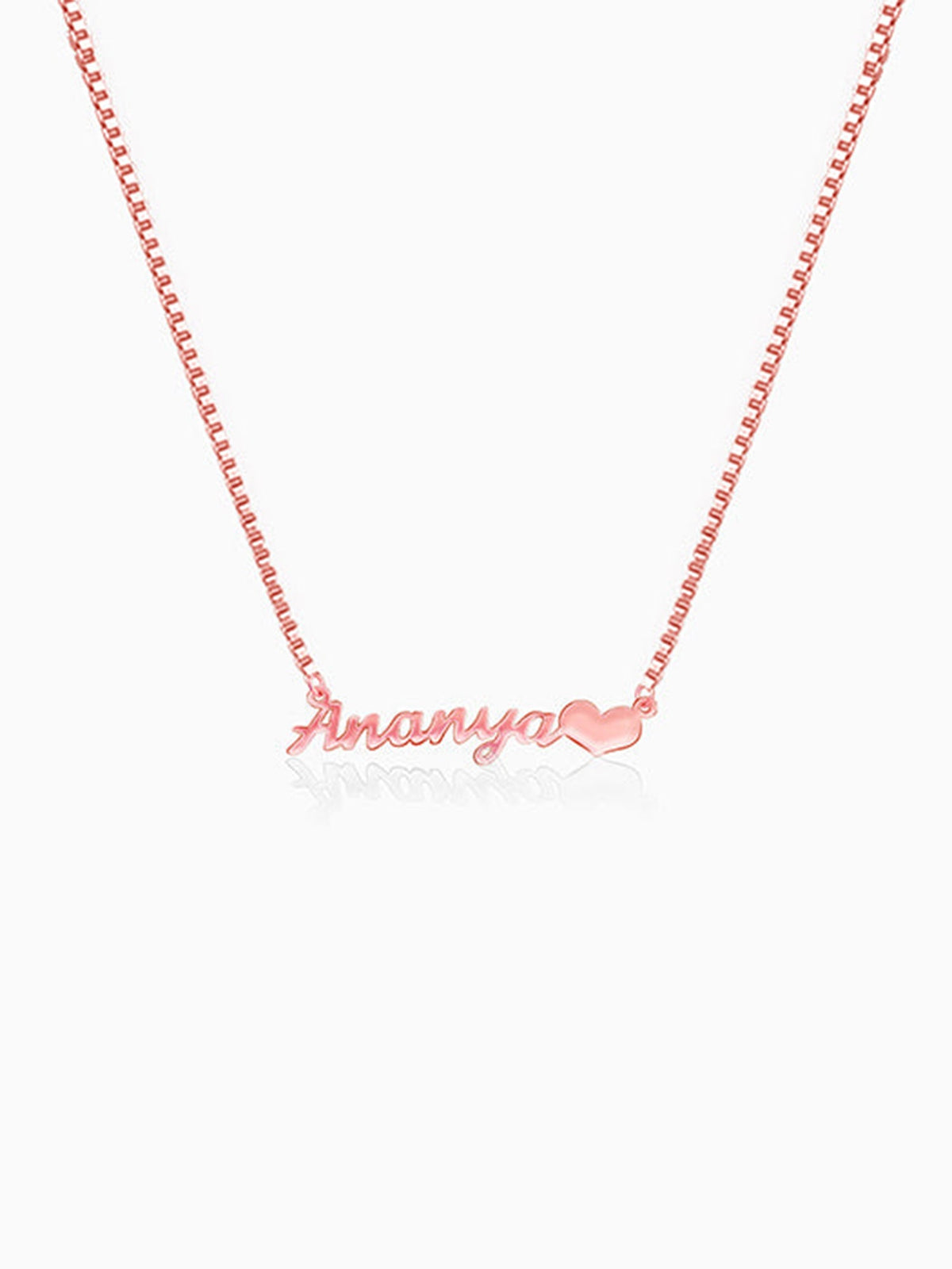 Rose Gold Personalised Love Pendant