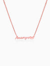 Rose Gold Personalised Love Pendant