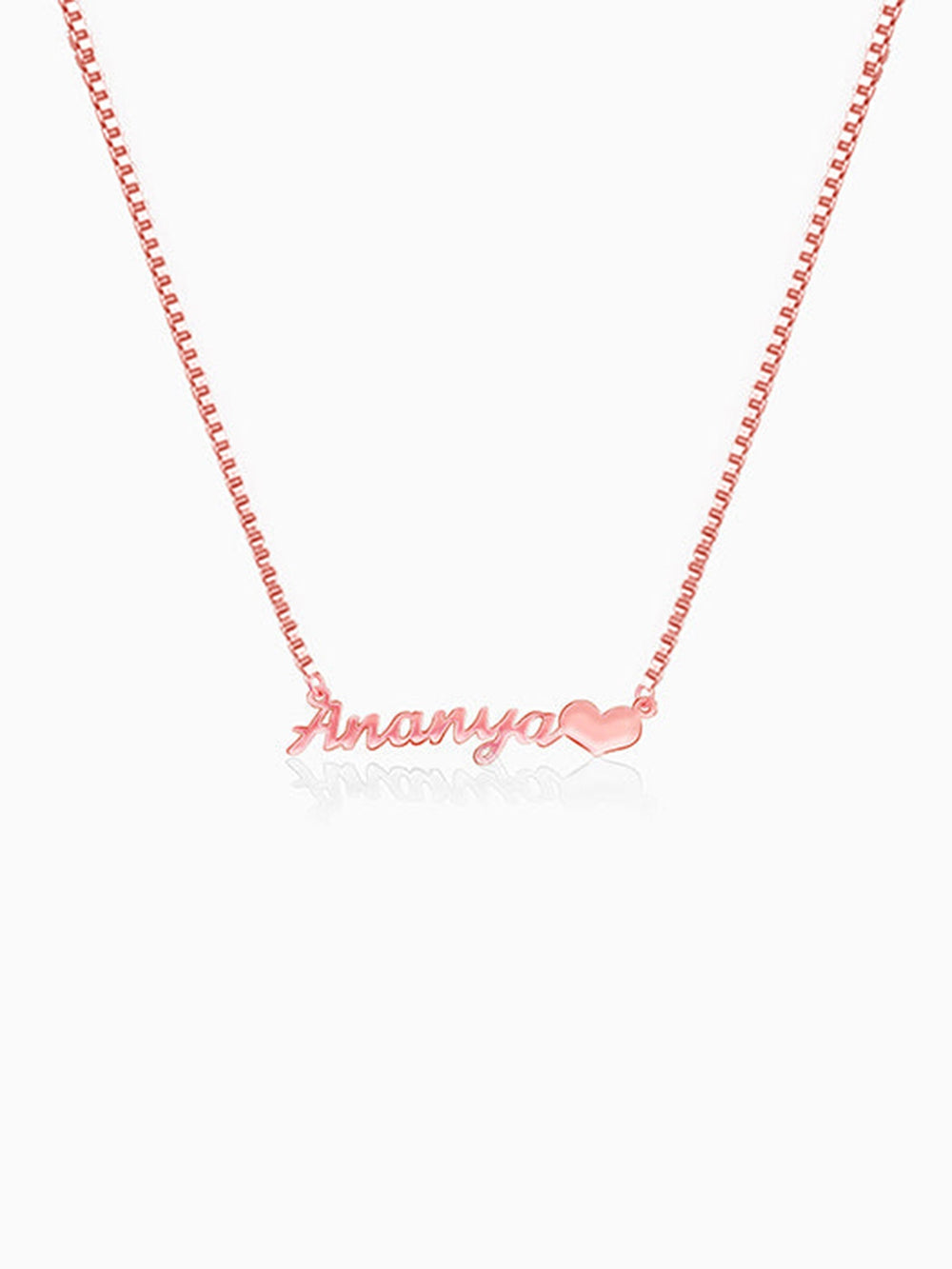 Rose Gold Personalised Love Pendant