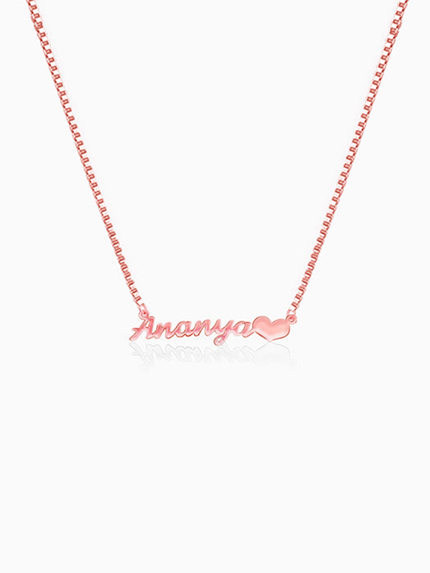 Rose Gold Personalised Love Pendant