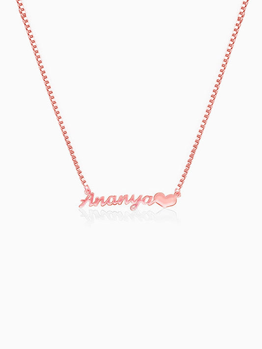 Rose Gold Personalised Love Pendant