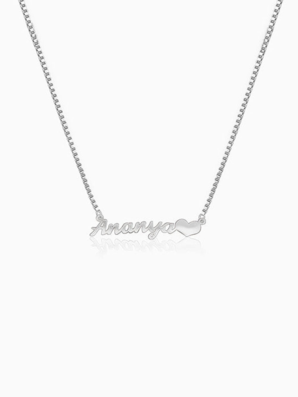 Silver Personalised Love Pendant