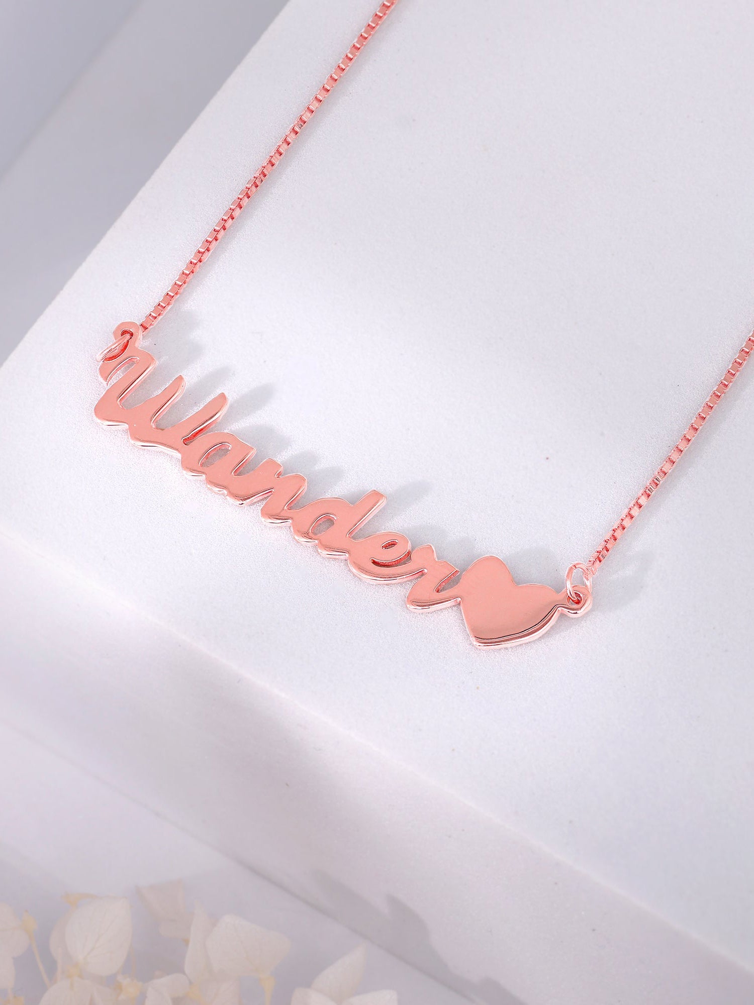 Silver Personalised Love Pendant