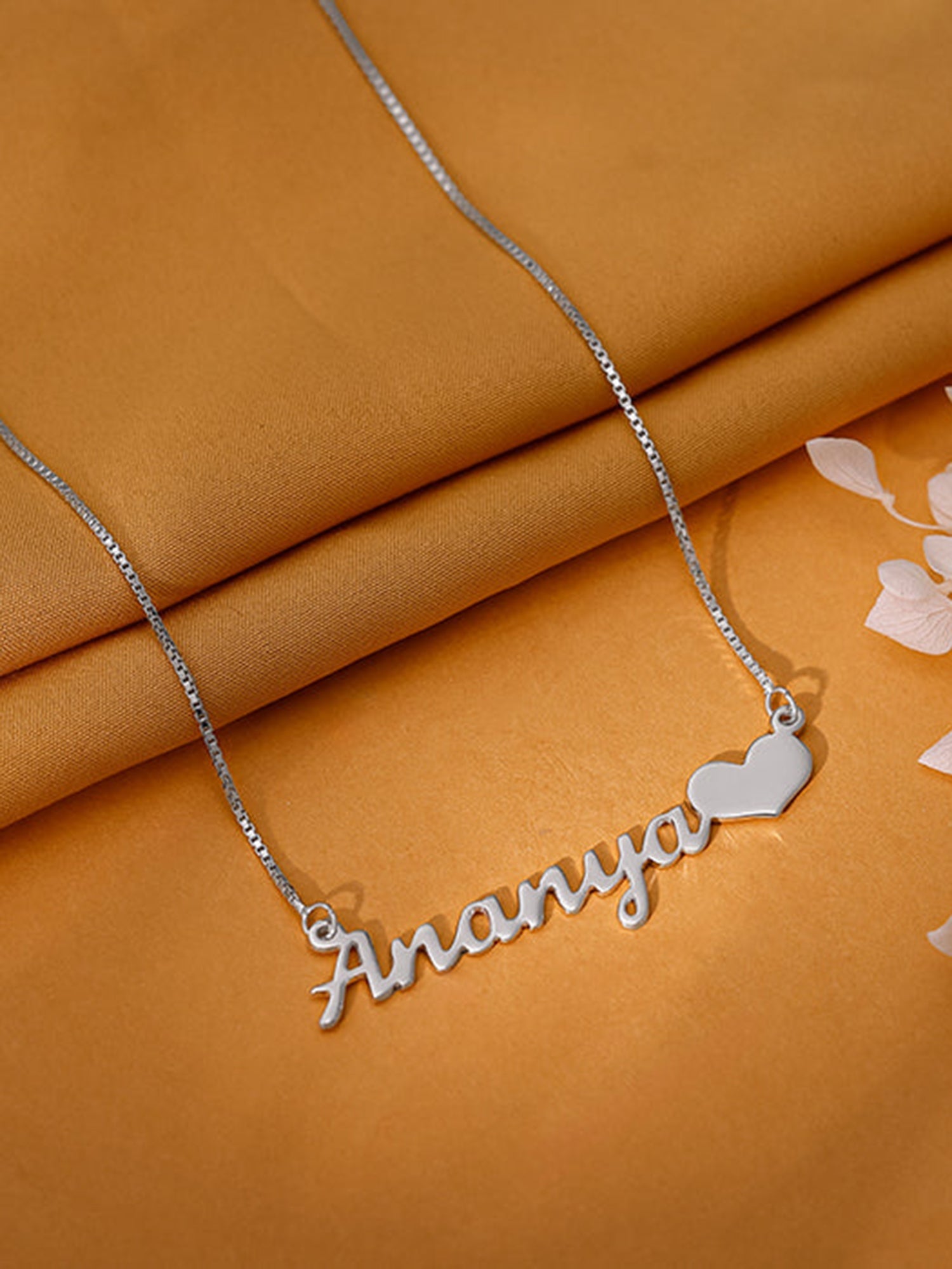 Silver Personalised Love Pendant