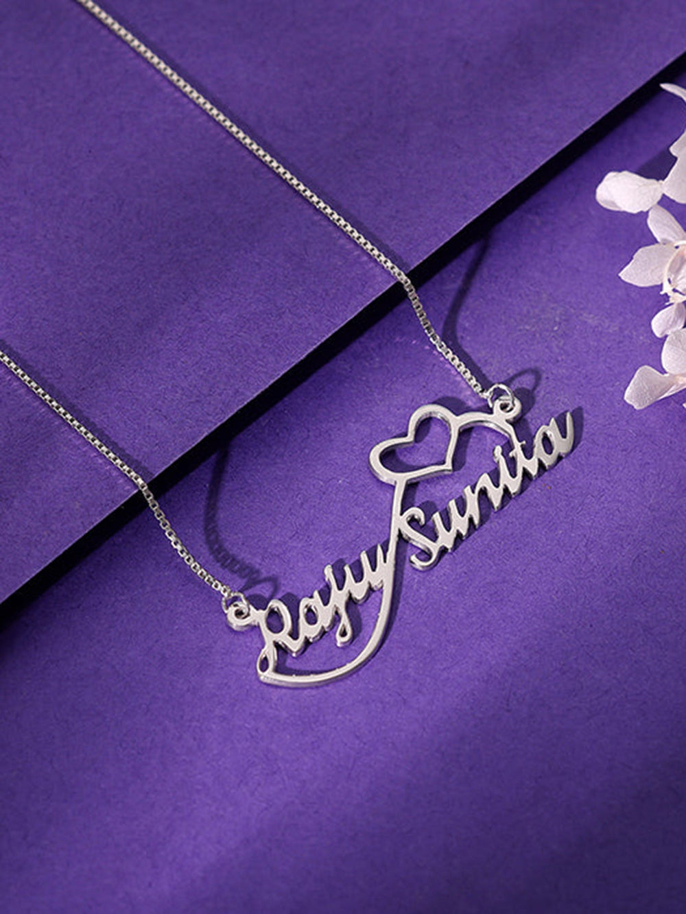 Silver Personalised Infinite Love Pendant