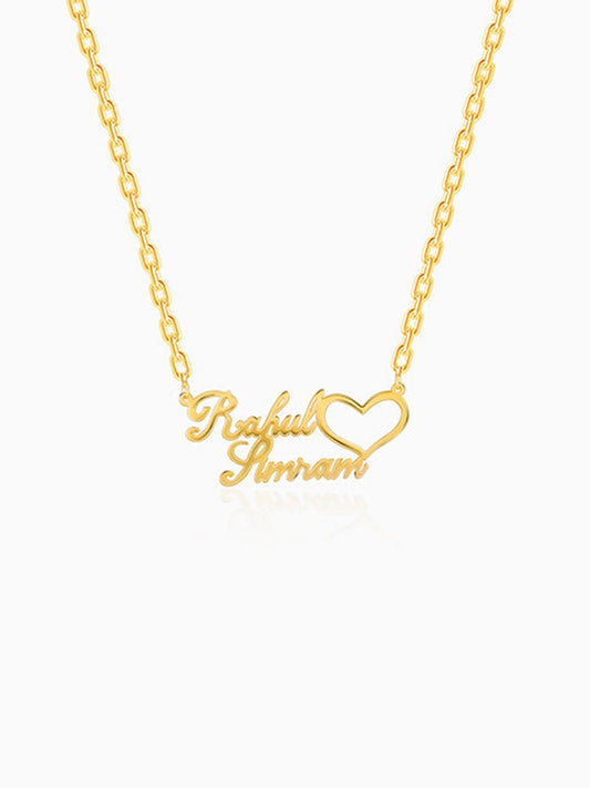 Golden Personalised Precious Sweetheart Pendant
