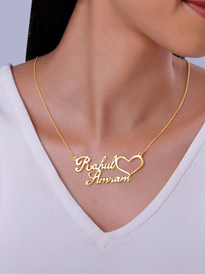 Golden Personalised Precious Sweetheart Pendant