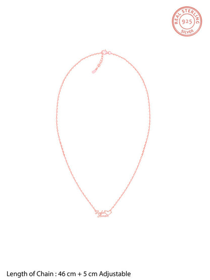 Rose Gold Personalised Precious Sweetheart Pendant