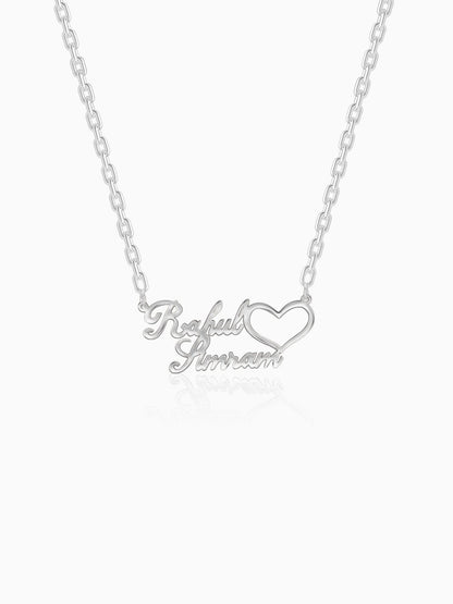 Silver Personalised Precious Sweetheart Pendant