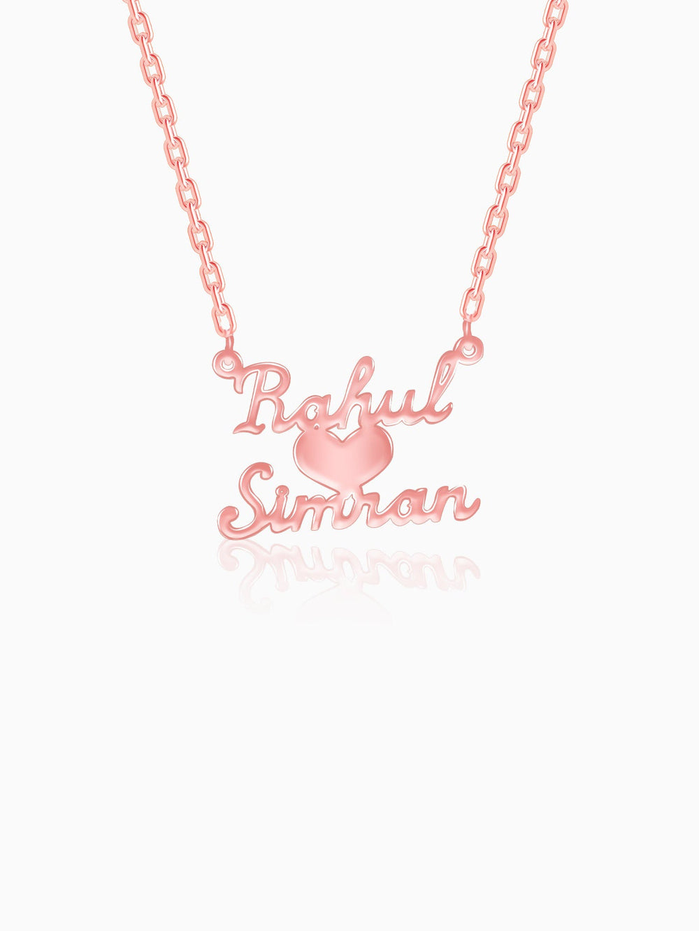 Rose Gold Personalised We Two Pendant