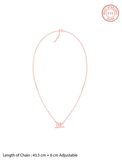 Rose Gold Personalised We Two Pendant