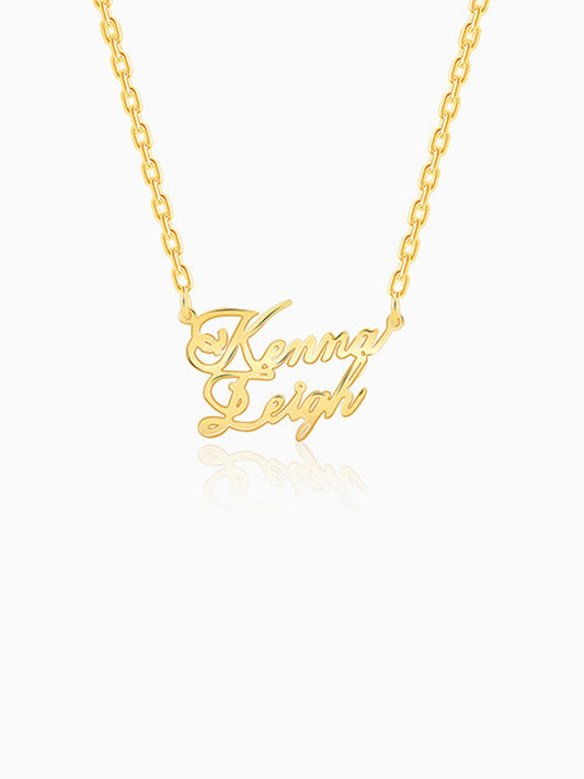 Golden Personalised Perfect Match Pendant