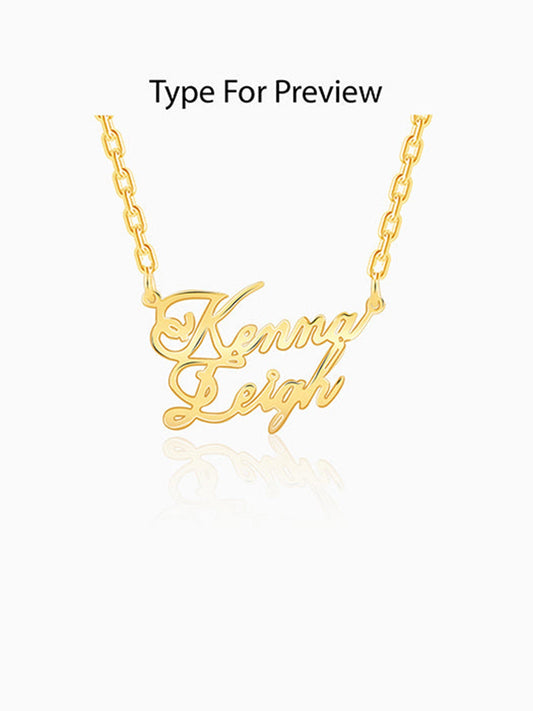 Golden Personalised Perfect Match Pendant
