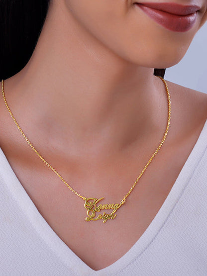 Golden Personalised Perfect Match Pendant