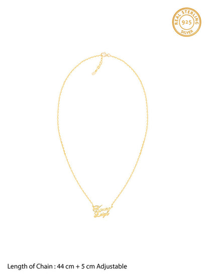 Golden Personalised Perfect Match Pendant