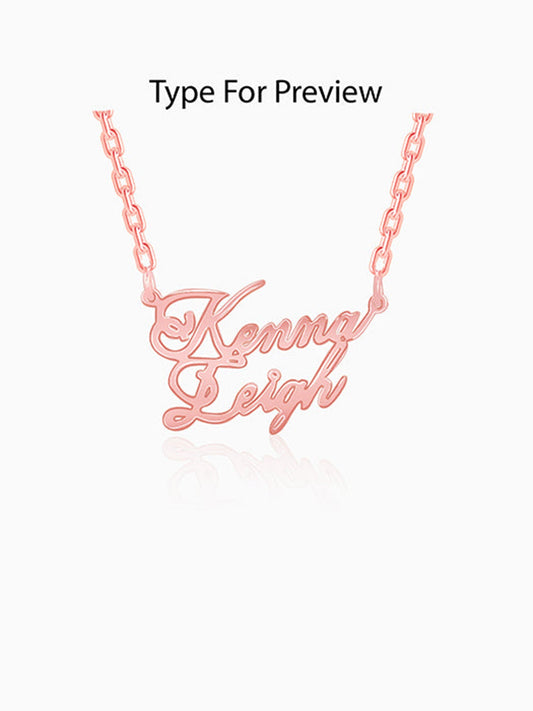 Rose Gold Personalised Perfect Match Pendant