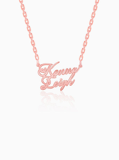 Rose Gold Personalised Perfect Match Pendant