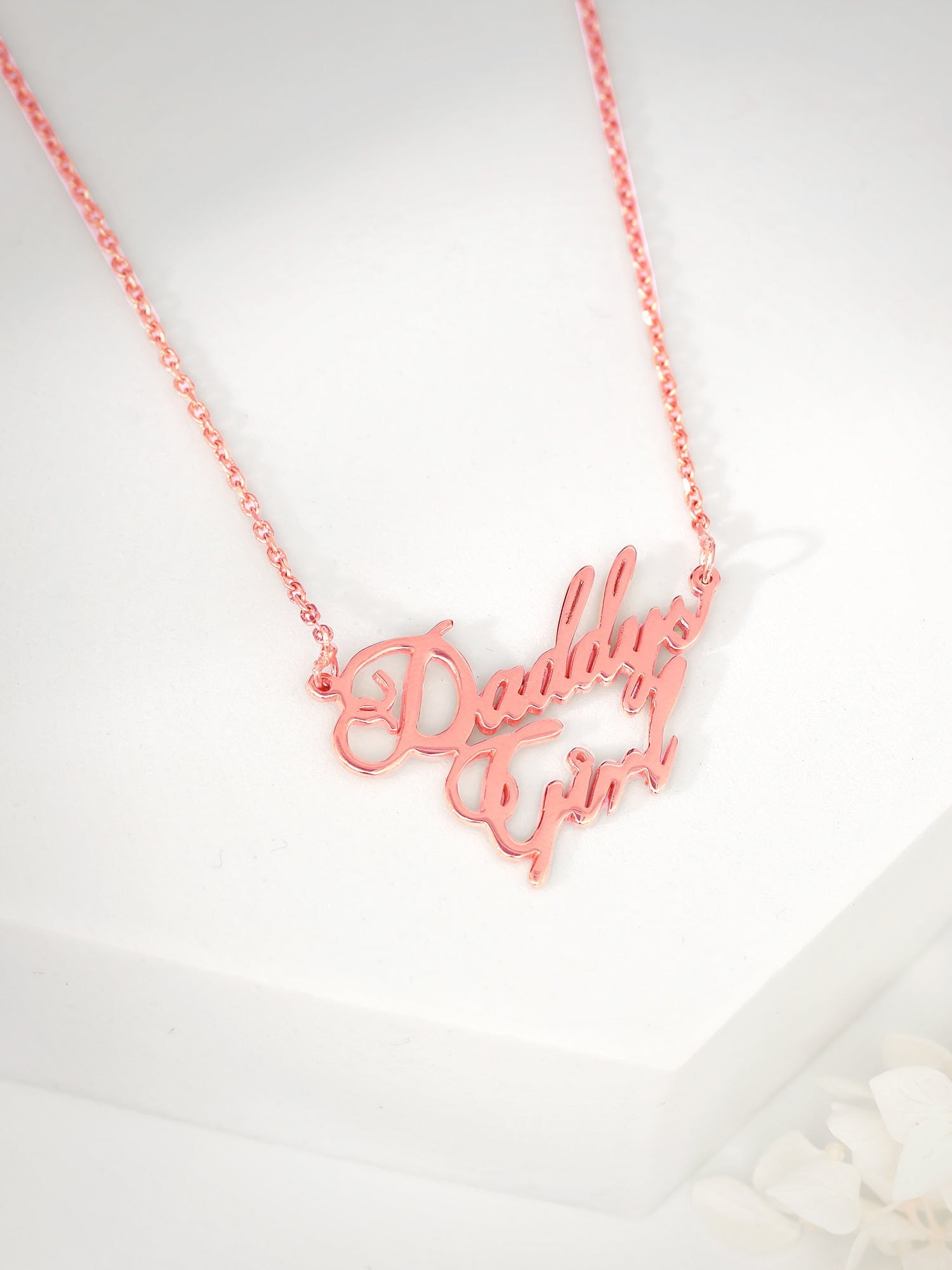 Rose Gold Personalised Perfect Match Pendant