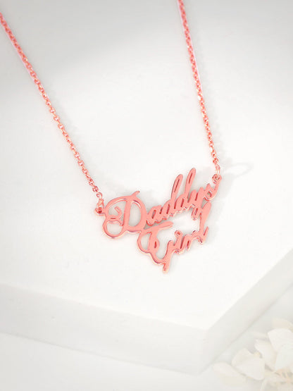 Rose Gold Personalised Perfect Match Pendant