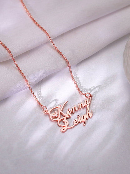 Rose Gold Personalised Perfect Match Pendant