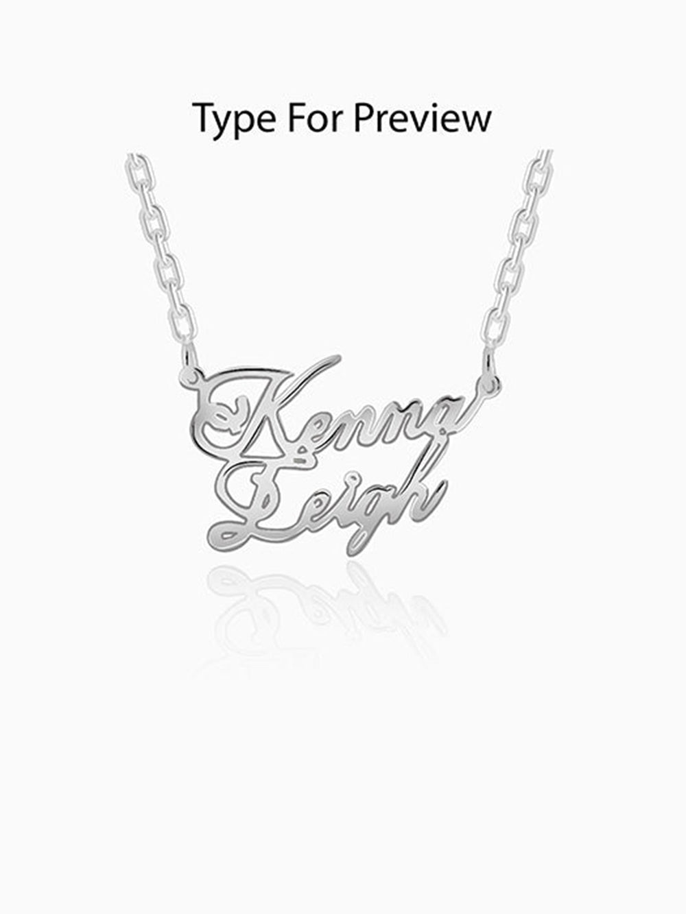 Silver Personalised Perfect Match Pendant