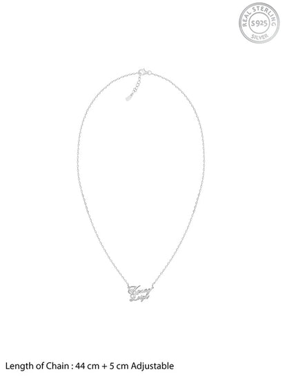 Silver Personalised Perfect Match Pendant
