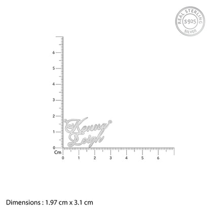Silver Personalised Perfect Match Pendant