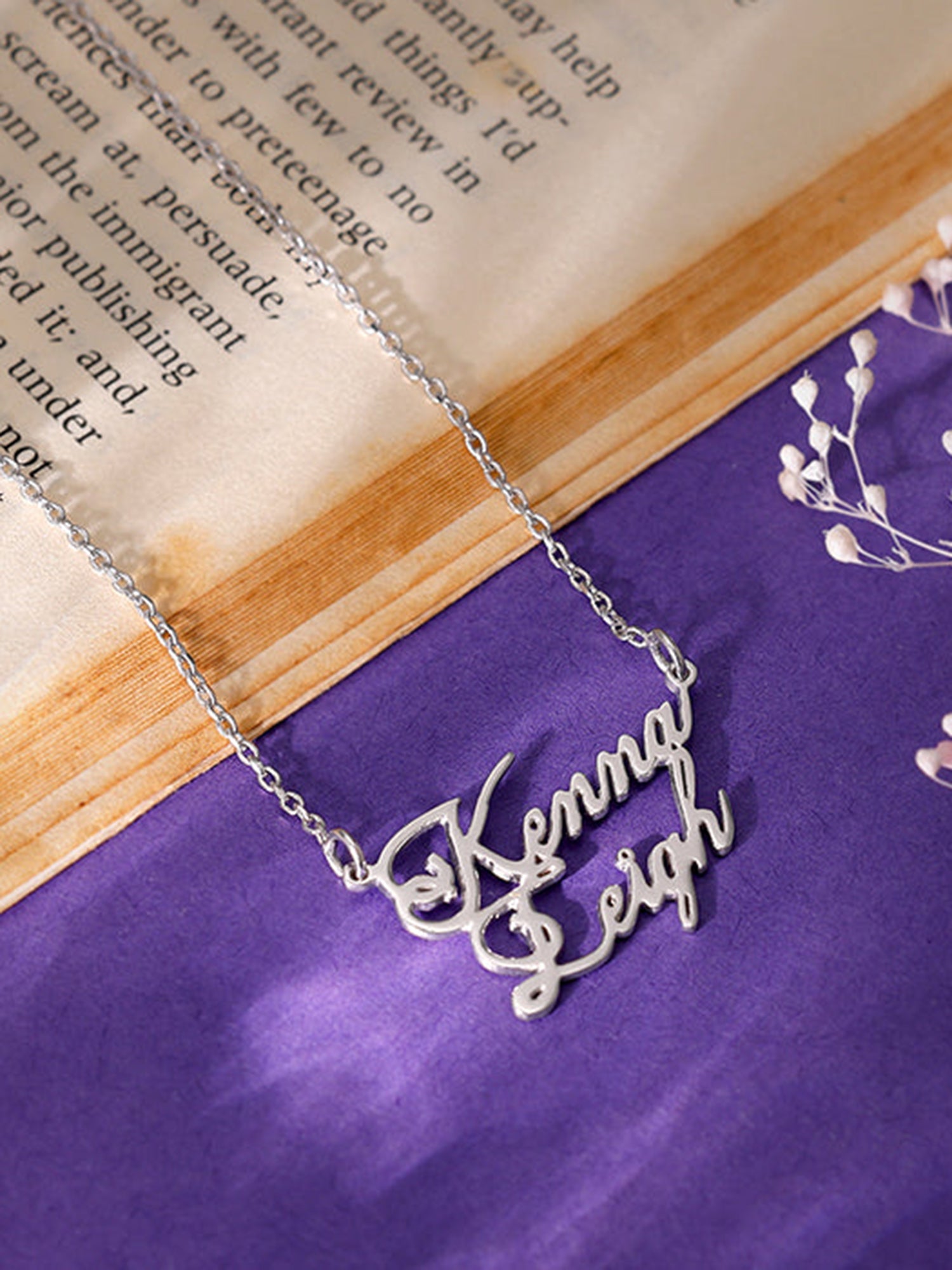 Silver Personalised Perfect Match Pendant