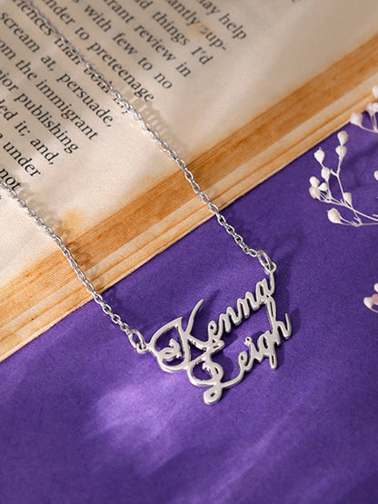Silver Personalised Perfect Match Pendant
