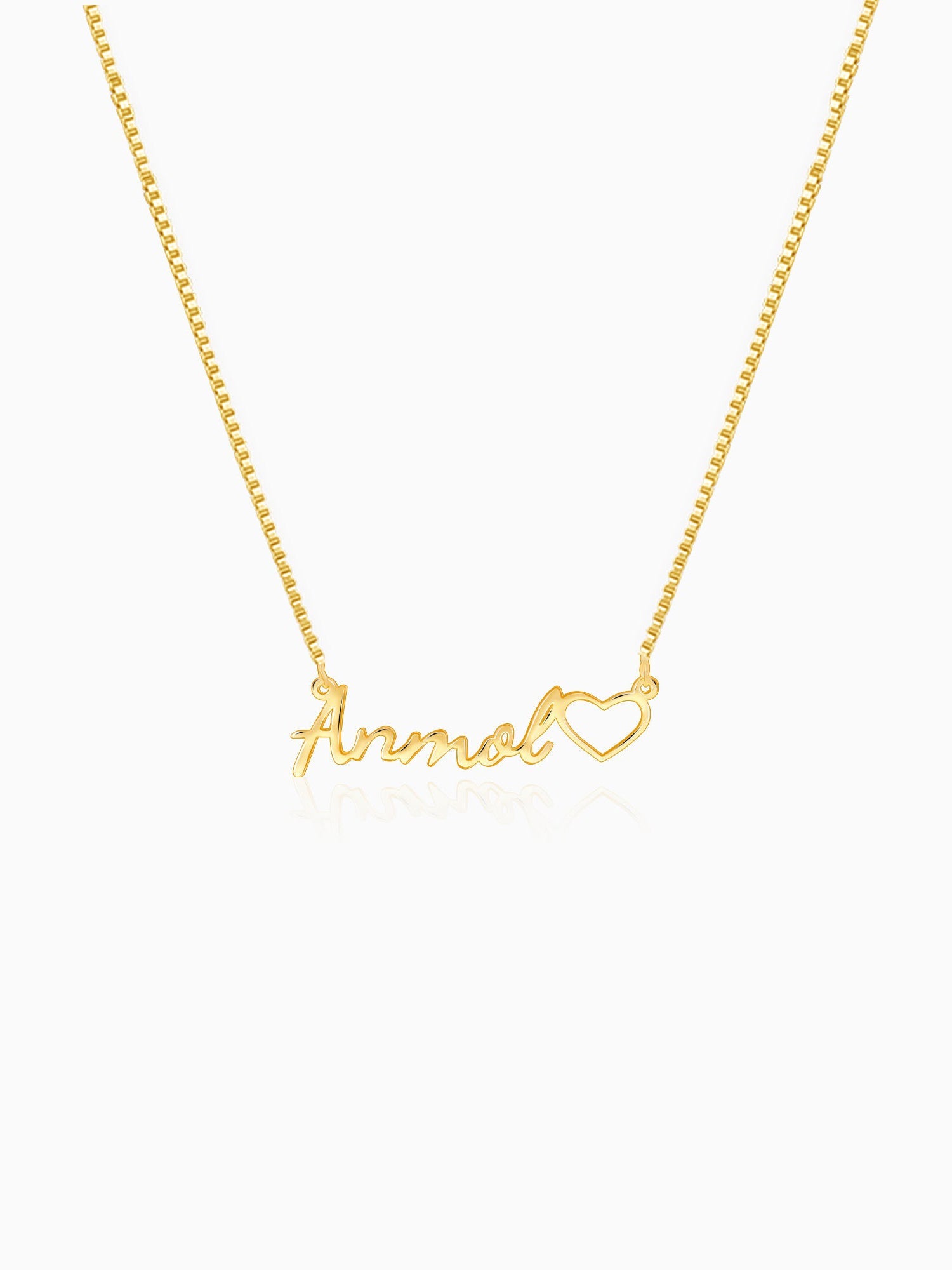 Golden Personalised Life Partner Pendant