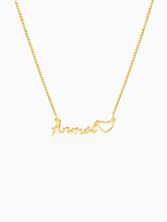 Golden Personalised Life Partner Pendant