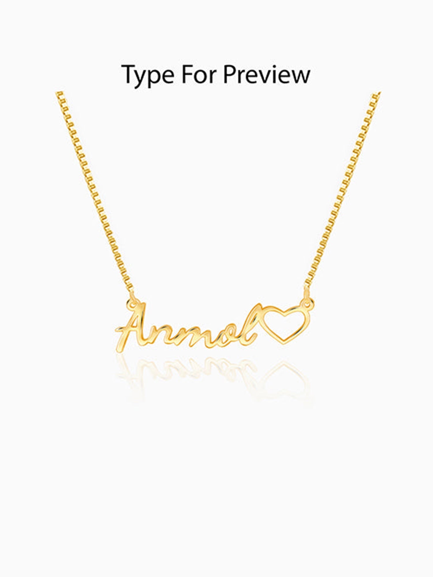 Golden Personalised Life Partner Pendant