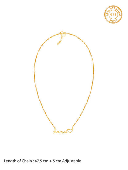 Golden Personalised Life Partner Pendant